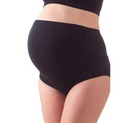BELLISSIMA Calze e Intimo Slip Maternity Premaman Vita Alta, Fascia Elasticizzata con Tassello, Made in Italy (Nero, L/XL)
