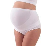 BELLISSIMA Calze e Intimo Slip Maternity Premaman Vita Alta, Fascia Elasticizzata con Tassello, Made in Italy (Bianco, M/L)