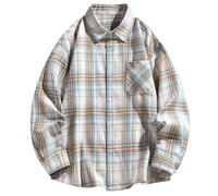 Bellissima camicia a righe come parte superiore leggera per una vestibilità elegante e traspirante, Giallo chiaro, XL