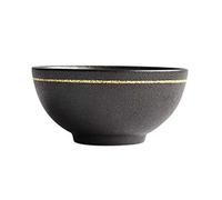Bellissima ciotola Insalatiera in ceramica vintage, stoviglie giapponesi in oro nero | Adatto for zuppiera, ciotola di verdure, piccola ciotola di pasta, ciotola di riso for la casa con frutta ( Color