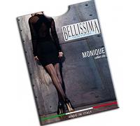 BELLISSIMA Confezione 2 paia COLLANT Elasticizzato Velato Linea Collant Chic - Con riga posizionata e con tassello in cotone. Colore Nero