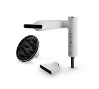 Bellissima Imetec | Gemini, Asciugacapelli digitale, ultraleggero, manico ruotabile, con tecnologia Gemini Air, controllo digitale del calore, ioni, 3 velocità, 3 temperature, beauty bag, 1400W