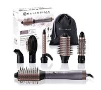 Bellissima Imetec Ceramic & Argan Oil - Spazzola aria calda 6 in 1 | 6 accessori in ceramica e olio di argan | Tecnologia a ioni | Colpo aria fredda | 1000W