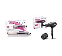 Bellissima Imetec Creativity B9 400 Piastra Per Capelli, Styling Liscio O Mosso & Bellissima Imetec Asciugacapelli K9 2300 Asciuga e Mantiene Idratati i Capelli senza Effetto Crespo, 2300 W