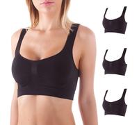 BELLISSIMA - OFFERTA 3 REGGISENO PUSH UP DONNA MICROFIBRA SENZA CUCITURE - 029