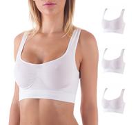 BELLISSIMA - OFFERTA 3 REGGISENO PUSH UP DONNA MICROFIBRA SENZA CUCITURE - 029