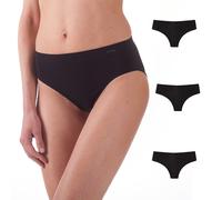 BELLISSIMA Slip Donna in Microfibra Elasticizzata Art. 014 3 Pezzi Misura e Colore a Scelta (S/M, Nero)
