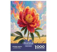 Bellissima peonia Per Adulti Puzzle 1000 Pezzi Fiore Jigsaw Gioco Education Decorazione Interna Unica Per Gioco Familiare Regalo Per Amore E Amico Stress Relief 70x50cm/1000pcs