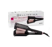 Bellissima Piastra Onde per Capelli Beach Waves HD, Ion Ceramic | Timer sonoro 4/6/8 sec, 3 temperature 160-180-200 °C, Heat Control, spegnimento auto 60 min, cavo 1,8 m