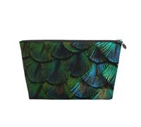 Bellissima piuma di pavone, Borsa da toilette Borsa per trucco Borsa per cosmetici Borsa da toilette da viaggio portatile