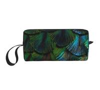 Bellissima piuma di pavone, Borsa per il trucco Borsa per cosmetici Borsa da toilette da viaggio portatile Borsa per trucco Organizer