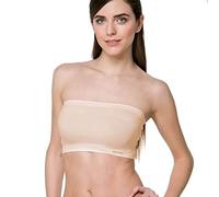 BELLISSIMA Reggiseno a Fascia Microfibra Donna Art. 081 (3pz) - Taglia Unica, Nudo