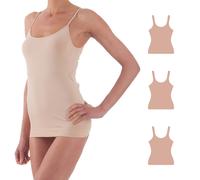 BELLISSIMA - SET 3 CANOTTE DONNA SPALLA STRETTA MICROFIBRA ELASTICIZZATA - 052