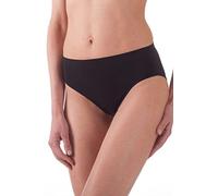 BELLISSIMA Slip Donna in Microfibra Elasticizzata Art. 014 3 Pezzi Misura e Colore a Scelta (S/M, Nero)