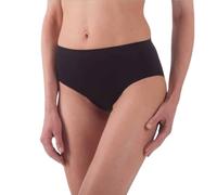 BELLISSIMA Slip Midi Art.025 Seamless Senza Cuciture SGAMBATO in Microfibra 3pz (Nero, S/M)