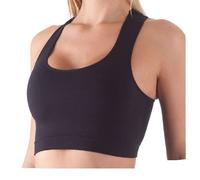 Bellissima Sport Bustier Reggiseno, Multicolore (Neon Pfirsich/Schwarz 696/001), 6D Donna