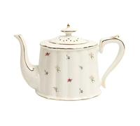 Bellissima teiera da 900 ml, annaffiatoio, brocca, bollitore in porcellana europea, pentola in ceramica(White3)