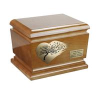 Bellissima urna per ceneri funerarie in legno massiccio Caske per urna