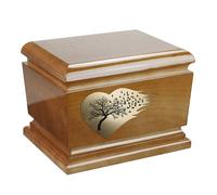 Bellissima urna per ceneri funerarie in legno massiccio Caske per urna