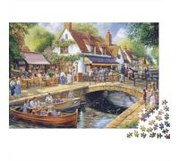 Bellissime case, giochi di puzzle, puzzle impegnativi, idee regalo per uomini e donne, divertimento in famiglia, 1000 pezzi (75x50 cm)
