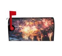 Bellissime coperture magnetiche per cassette postali con fuochi d'artificio di dimensioni standard 53,3 x 45,7 cm, copertura per cassetta delle lettere primaverile estate copertura per cassetta