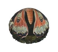 Bellissime cuffie da a a forma di falena per donne, cuffie da a riutilizzabili e impermeabili, grandi cuffie da bagno elastiche, doppie cuffie da bagno per capelli, progettate per tutte le