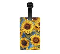 Bellissime etichette per bagagli con girasoli per valigie, etichette identificative resistenti, etichette per borse per riconoscere facilmente le borse, essenziali da viaggio