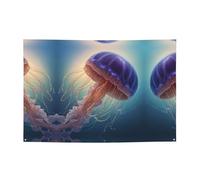 Bellissime meduse che stampano striscioni per le vacanze e fondali da appendere, decorano facilmente la scena della tua festa