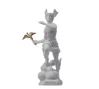 Bellissime statue greche Hermes Mercurio Dio Zeus Figlio Romano Statua Alabastro 17 cm