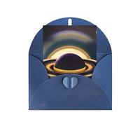 Bellissimi biglietti di auguri bianchi Saturno, biglietti di ringraziamento e buste, 10 x 15 cm, per matrimoni, baby shower, feste.