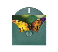 Bellissimi biglietti di auguri con stampa a farfalla luminosa, con buste, per vacanze, compleanni, matrimoni e tutte le occasioni