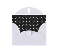 Bellissimi biglietti di auguri con stampa a pois bianchi, buste incluse, biglietti di auguri vuoti per matrimoni, eventi, compleanni
