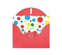 Bellissimi biglietti di auguri con stampa a pois, buste incluse, biglietti di auguri vuoti per matrimoni, eventi, compleanni