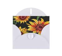 Bellissimi biglietti di auguri con stampa di girasoli con buste, vacanze, compleanni, matrimoni e tutte le occasioni