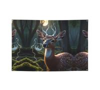 Bellissimi cervi che stampano striscioni per le vacanze e fondali da appendere, decorano facilmente la scena della tua festa