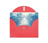 Bellissimi cigni bianchi sul lago stampati biglietti e buste 12,7 x 15,2 cm per inviti di matrimonio compleanno e tutte le occasioni