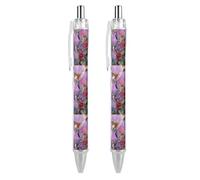 Bellissimi colibrì, penna a sfera retrattile liscia, penne in gel stampate, penna a sfera con inchiostro nero, forniture per ufficio per uomini e donne