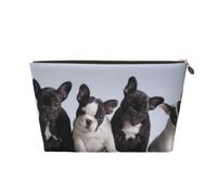 Bellissimi cuccioli di bulldog francese, Borsa per il trucco Borsa per cosmetici Borsa da toilette da viaggio portatile Borsa da toilette