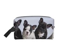Bellissimi cuccioli di bulldog francese, Borsa per il trucco Borsa per cosmetici Borsa da viaggio portatile da viaggio Borsa per trucco Organizer