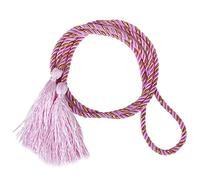 Bellissimi fermatenda in corda con nappa, adatti per soggiorno, camera da letto, decorazione dorata con rosa, 2 pezzi