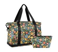 Bellissimi fiori borse da marinaio borse per il fine settimana borsa sportiva da palestra con trousse per allenamento pieghevole, bellissimi fiori, 1 dimensione, bellissimi fiori, 1 taglia, Bellissimi