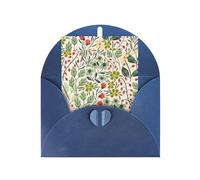 Bellissimi fiori che stampano biglietti di auguri in carta perlata, disegni verticali, buste per ringraziamento, inviti