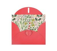 Bellissimi fiori che stampano la carta della perla della fibbia dell'amore, regali per i biglietti di compleanno con il foglio accessorio,