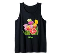 Bellissimi Fiori di Tulipani Rosa, Viola, Gialli, Bianchi Canotta