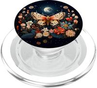 Bellissimi fiori falena luna notte stellata PopSockets PopGrip per MagSafe