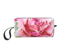 Bellissimi fiori rosa fiore rosa floreale, Borsa per il trucco Borsa per cosmetici Borsa da toilette da viaggio portatile Borsa per trucco Organizer