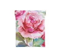 Bellissimi fiori rosa fiore rosa floreale, Spremere il portafoglio superiore da donna Borsa portaoggetti Piccola portamonete Portamonete