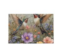 Bellissimi fiori uccelli puzzle adulti puzzle per adulti stuzzicare il cervello divertente e perfetto giochi divertenti giochi più grandi regali per la tua famiglia Puzzle per adulti 500 pezzi