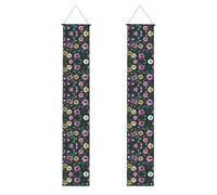 Bellissimi fiori viola stampati striscioni decorativi - banner per eventi per feste, adatti per interni ed esterni da appendere