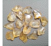 Bellissimi gioielli grezzi in citrino dorato da 16 pezzi, dimensioni 14-17 mm